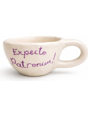 Cogo Seramik El Yapımı Seramik Kupa | Expecto Patronum & 9¾ Tasarım | Büyü Temalı Özel Kahve Fincanı – Cogo Seramic