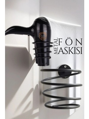 Creatividad Solutions Metal Fön Askısı Siyah 719680