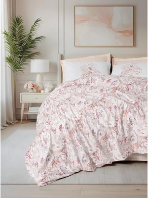 Subutu Bohem Nev Takımı Çift Kişilik Serava Somon