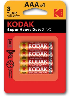 Magicool Kodak 4 Adet Çinko Karbon Blister Ince Pil