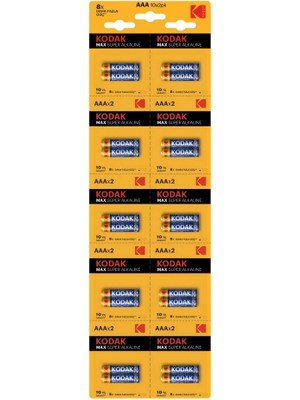 Magicool Kodak 20 Adet Max Super Alkalin 2 Li Ayrılabilir Kartela Ince Pil