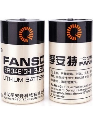 Magicool Fanso ER34615H 3.6V D Size Lithium Pil (Li-Socl2)