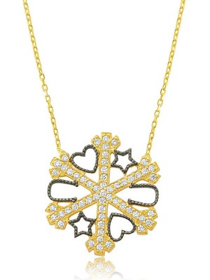 LTG Nova 925 Ayar Gümüş Kar Tanesi Şans Kadın Gümüş Kolye PT2610036 (892)