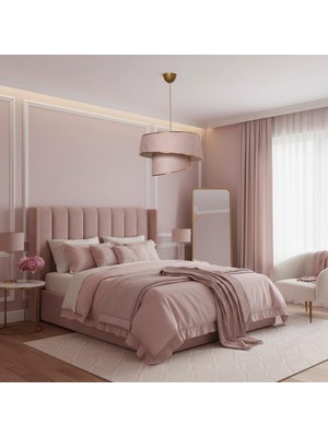 Elizim Home Lighting Pasta 2 Katlı Abajur Sarkıt Avize