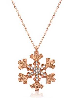 LTG Nova 925 Ayar Gümüş Kar Tanesi Kadın Gümüş Kolye PT2610887 (892)