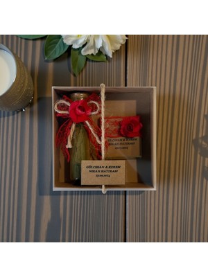 MydesignsK G Kına Hediyeliği / Dantel Kurdeleli Kına & Madlen Konsepti 10 Adet