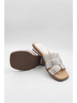 Guja Kadın Kısa Topuklı Taşlı Şık Terlik Gj 26Y 467