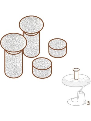 Indispensablely Kedi Köpek Su Pınarı Yedek Sünger Filtresi 4\&AMP;#039;LÜ Set