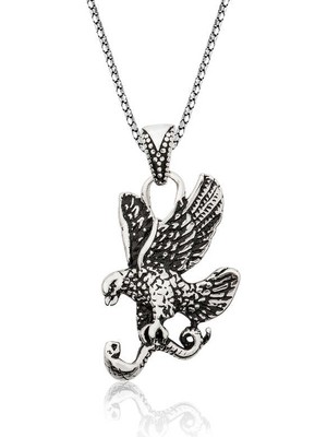 LTG Nova 925 Ayar Gümüş Kartal Erkek Gümüş Kolye PT2610662 (892)