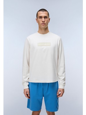 Napapijri S-Box Logo 1 Erkek Uzun Kollu T-Shirt