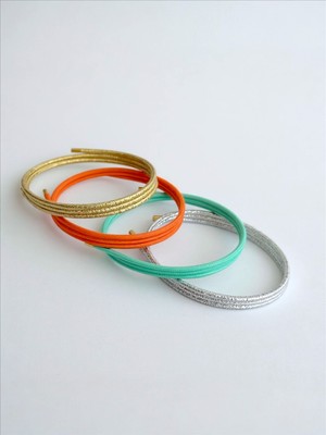 QA Quella Accessories Çelik Mıknatıslı 4 Renk 14K Gold Halhal Kolye Bileklik 51,5 cm - Turkuaz