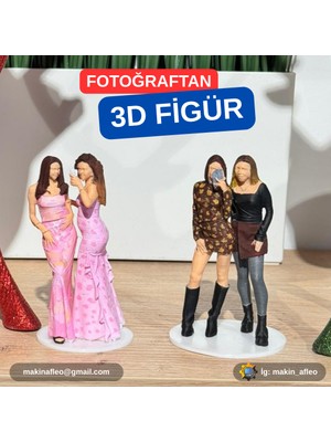 Kişiye Özel Arkadaş 3D Figürü