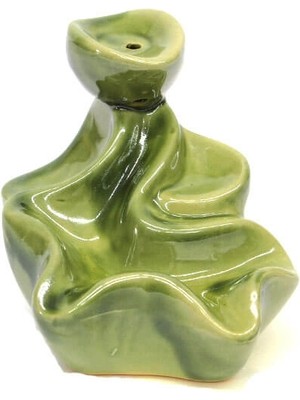 Efe Avm Seramik Dekoratif Konik Geri Akışlı Tütsülük ( Lisinya )