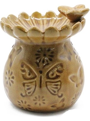 Hatıra Kutusu Buhurdanlık Seramik  Kelebekli Modeli ( Lisinya )