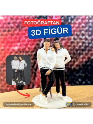 Kişiye Özel Çift 3D Figürü