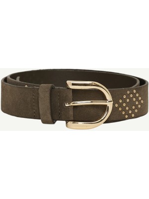 Yargıcı Aksesuar Detaylı Deri Kemer