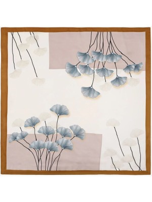 Yargıcı Çiçek Desenli Fular