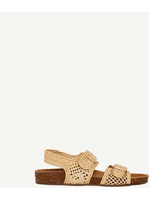 Yargıcı Iki Bantlı Hasır Sandalet