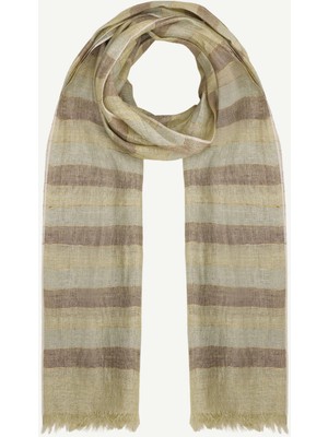 Yargıcı Lurex Detaylı Çizgili Şal