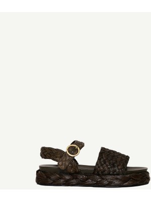 Yargıcı Jüt Tabanlı Hasır Sandalet