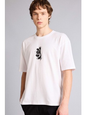 DeFacto Boxy Fit Baskılı Tişört G3220AX26SP