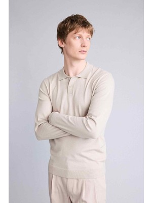 DeFacto Standart Fit Polo Yaka Triko Kazak G4513AX25WN