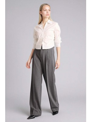 DeFacto Wide Leg Fermuarlı Yüksek Bel Standart Boy Pantolon G8295AX26SP