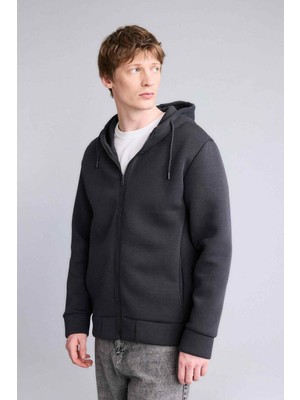 DeFacto Kapüşonlu Fermuarlı Sweatshirt G9103AX26SM