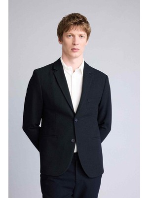 DeFacto Modern Fit Penye Blazer Ceket F2347AX26SP