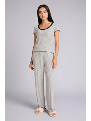 DeFacto Regular Fit Kısa Kollu 2'li Ribana Takım G3118AX26SP