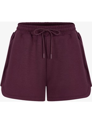 Penti Bordo Silky Feel İpeksi Dokunuş Yüksek Bel Şort