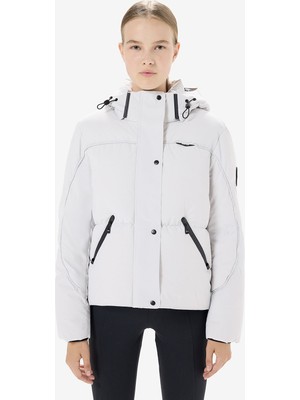 Greyder Kadın Ekru Suya Dayanıklı Kaz Tüyü Mont 5K2TM84021