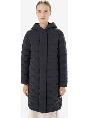 Greyder Kadın Siyah Suya Dayanıklı Kaz Tüyü Mont 5K2TM84024