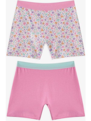 Penti Pembe Kız Çocuk Popflower 2'li Boxer