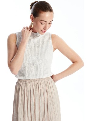 Lc Waikiki Yeni Sezon Kadın Dik Yaka Düz Atlet