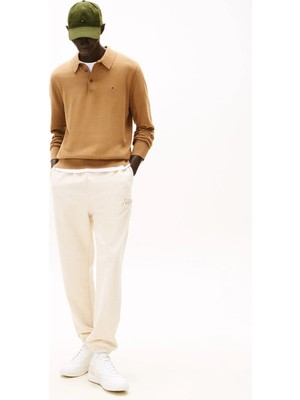 Tommy Hilfiger Bej Erkek Eşofman Altı MW0MW42537HGF_MODERN Ath Graphıc Sw