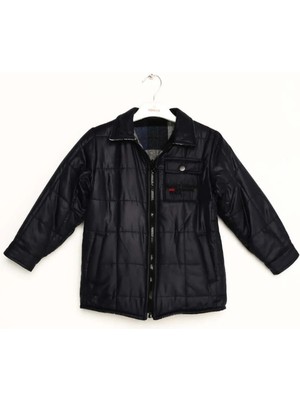 Nanica Erkek Çocuk Ekoseli Çift Taraflı Mont 1-5 Yaş