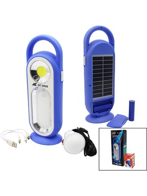 Luz&pos 3IN1SOLAR - Pilli - USB Şarjlı - Fener Işıldak Powerbank LED - Cob - Seyyar Ampul