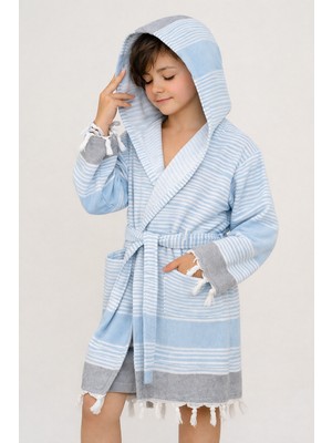 Emillie Mira Çocuk Havlu Peştemal Bornoz Unisex - % 100 Pamuk