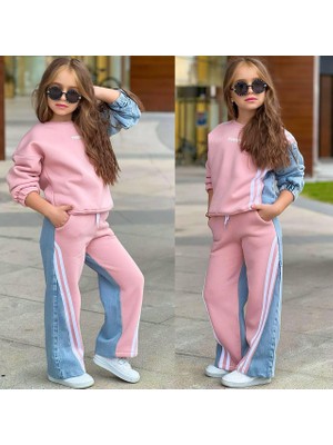 Rapapa Perfect 2 Ip Sardonsuz Denim Şeritli Eşofman Takımı 1802P