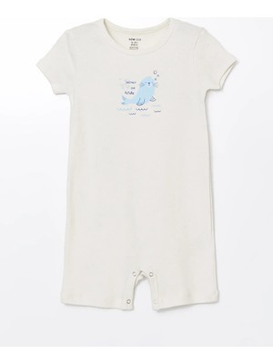 Lc Waikiki Yeni Sezon Bisiklet Yaka Pamuklu Erkek Bebek Tulum