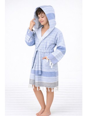 Emillie Mira Çocuk Havlu Peştemal Bornoz Unisex - % 100 Pamuk