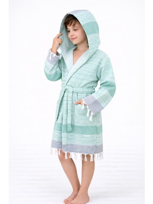Emillie Mira Çocuk Havlu Peştemal Bornoz Unisex - % 100 Pamuk