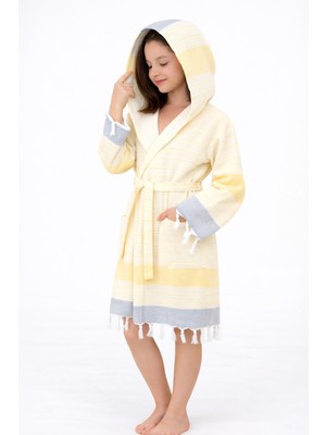 Emillie Mira Çocuk Havlu Peştemal Bornoz Unisex - % 100 Pamuk