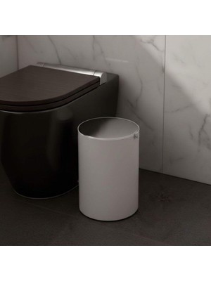 System Çöp Kovası Beyaz/krom 3 Lt (BA4013 032 Al7-Cr)