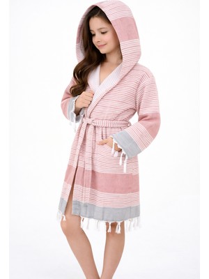 Emillie Mira Çocuk Havlu Peştemal Bornoz Unisex - % 100 Pamuk