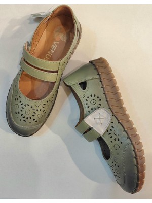 Venüs 2010728Y Kadın Hakiki Deri Cırtlı Günlük Comfort Ayakkabı
