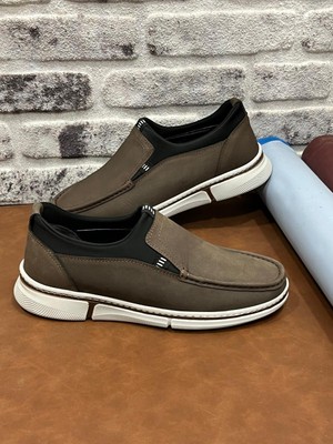 Derilax Hakiki Nubuk Deri Büyük Numara 45-46-47 Baykara Hafif Yumuşak Erkek Ayakkabı