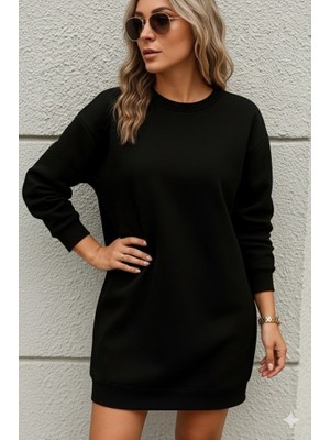 İlk El Grup Ieg™ Kadın Uzun Kollu Bisiklet Yaka Iki Iplik Elbise