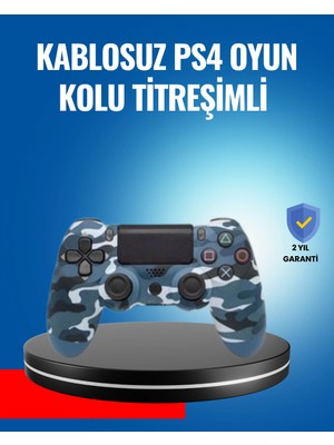 Astraltech Bluetooth Kablosuz Ps4 Gamepad Çift Motorlu Siyah Controller